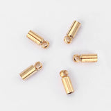 100pcs Antique End Caps Beads Stopper For 2mm Round Leather Cord