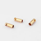 100pcs Antique End Caps Beads Stopper For 2mm Round Leather Cord