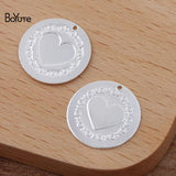 BoYuTe 15MM Metal Brass Round Pendant Charms Lot DIY Jewelry Accessories