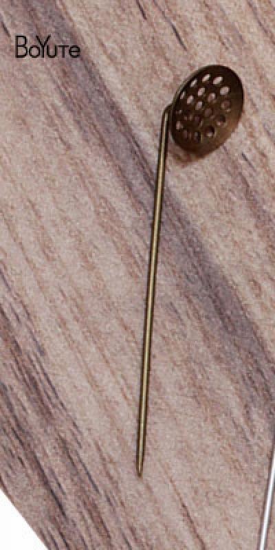 Metal Brass 12MM Mesh Lapel Pin Base 30 Pieces/Lot