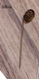 Metal Brass 12MM Mesh Lapel Pin Base 30 Pieces/Lot