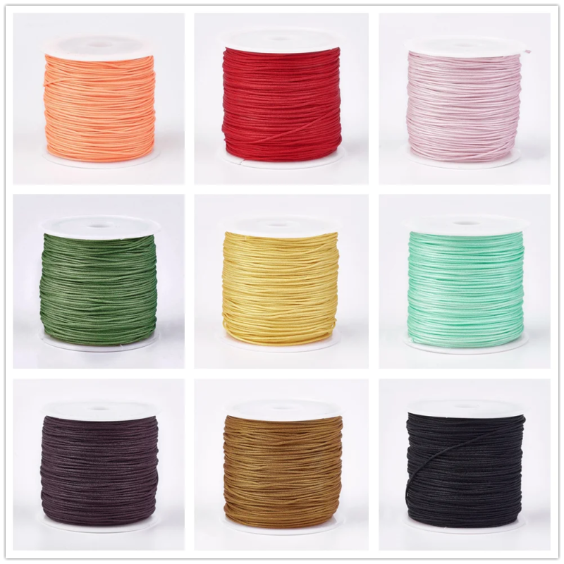 45m Nylon Cord 0.8mm Knitting Thread for Jewelry Making DIY
