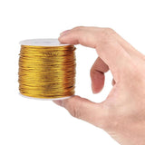 100m Metallic Cords Threads for DIY Bracelet Crafts - 1mm Jewelry Braided Thread