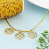 100m Metallic Cords Threads for DIY Bracelet Crafts - 1mm Jewelry Braided Thread