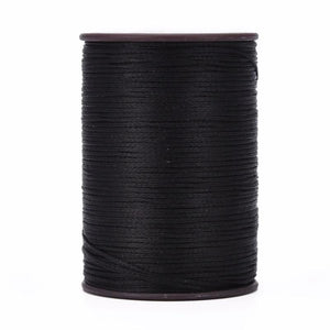 100m/roll Flat Waxed Thread Cords 0.8mm for Leather Sewing Stitching Strings