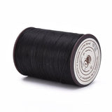 100m/roll Flat Waxed Thread Cords 0.8mm for Leather Sewing Stitching Strings