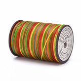 100m/roll Flat Waxed Thread Cords 0.8mm for Leather Sewing Stitching Strings