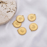 5pcs Stainless Steel Moon Charms Pendant DIY Jewelry Making