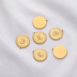 5pcs Stainless Steel Moon Charms Pendant DIY Jewelry Making