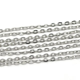 Iron Alloy Chain Extension Silver DIY Making Necklace Jewelry 10 M