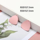 Irregular Triangle Flower Alloy Pendant for DIY Earrings