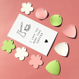 Irregular Triangle Flower Alloy Pendant for DIY Earrings