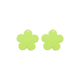 Irregular Triangle Flower Alloy Pendant for DIY Earrings