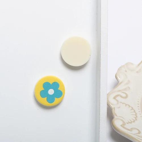 Colorful Small Flower Resin Ear Nail Patch DIY Jewelry
