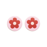 Colorful Small Flower Resin Ear Nail Patch DIY Jewelry