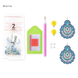 DIY Diamond Art Painting Earrings Kit with Tool