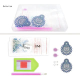 DIY Diamond Art Painting Earrings Kit with Tool