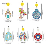 DIY Diamond Art Painting Earrings Kit with Tool
