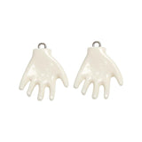 Small Palm Resin Pendant for DIY Jewelry Earrings