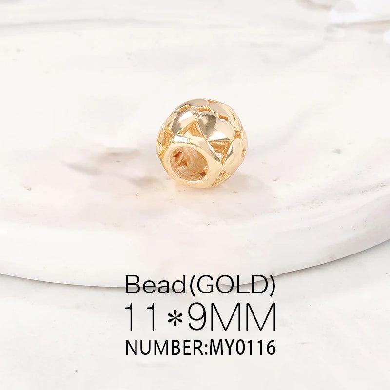 Brass Loose Beads Necklace and Bracelet Making Supplies