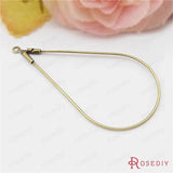Antique Bronze/Silver Drop Brass Hoop Earrings 20pcs