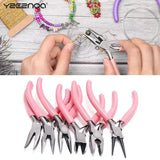 Mini Pliers Diagonal Round Needle Nose Cutter Handcraft Beading Plier