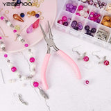 Mini Pliers Diagonal Round Needle Nose Cutter Handcraft Beading Plier