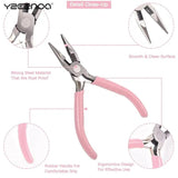 Mini Pliers Diagonal Round Needle Nose Cutter Handcraft Beading Plier