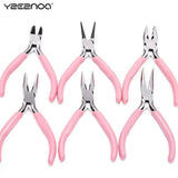 Mini Pliers Diagonal Round Needle Nose Cutter Handcraft Beading Plier
