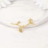 Brass Twig Charms Pendants Necklace Bracelet Earring DIY Jewelry Making Supplies