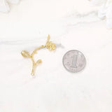 Brass Twig Charms Pendants Necklace Bracelet Earring DIY Jewelry Making Supplies