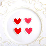 Transparent Acrylic Peach Heart Patch DIY Jewelry Earrings Material