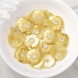 Brass Round Charms Pendants for Jewelry Making