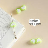 Japanese Love Heart Resin Earrings Bracelet DIY Material Accessories