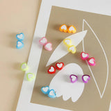 Japanese Love Heart Resin Earrings Bracelet DIY Material Accessories