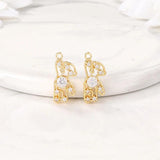 Brass Bear Charms Pendants for Jewelry Making