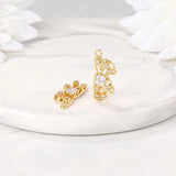 Brass Bear Charms Pendants for Jewelry Making