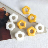 South Korea Forest Yellow Flowers Earrings DIY Material
