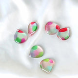 Watercolor Fat Water Droplets Pendant Earrings DIY Accessories