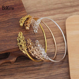 BoYuTe 56*2MM Metal Brass Bracelet Welding 12*27MM Filigree Base