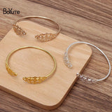 BoYuTe 56*2MM Metal Brass Bracelet Welding 12*27MM Filigree Base
