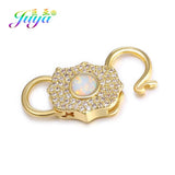 DIY Heart Pendant Locks Metal Clasps for Needlework Jewelry Making