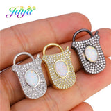DIY Heart Pendant Locks Metal Clasps for Needlework Jewelry Making