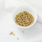 14K Wrapped 18K Beads Loose Beads Round Beads Silver Beads Necklace