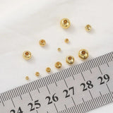 14K Wrapped 18K Beads Loose Beads Round Beads Silver Beads Necklace