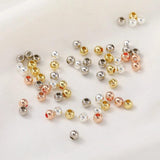 14K Wrapped 18K Beads Loose Beads Round Beads Silver Beads Necklace