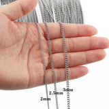 2 Meters Stainless Steel Chain Necklace for Jewelry Making