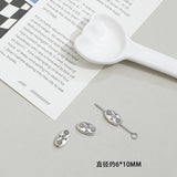 Bowknot flower love shape cross antique silver beads DIY jewelry