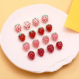 Glass Strawberry Fruit Beads for DIY Jewelry Making