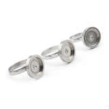 Stainless Steel Open Rings Tray Blanks Base Settings Charms Ring Setting